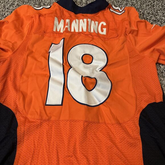 PEYTON MANNING Denver Broncos Nike On-Field Jersey Size 44 Orange Size XL RARE - Picture 4 of 4